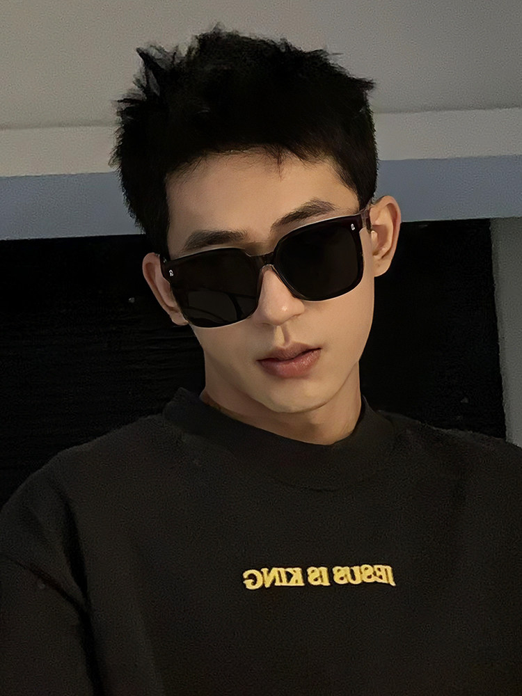 Gm New Style Sunglasses for Men, Large Frame, Big Face, Slimming, Cool and Handsome, Polarized, Uv Protection, Sunglasses for Women, Trendy, Prescription Glasses