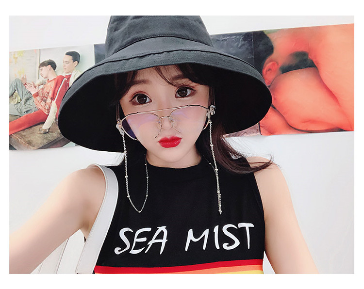 Với kính mắt nữ thủy triều phiên bản Hàn Quốc cá tính retro tròn nửa khung trong suốt với kính cận cận độ kính nam kính mắt rayban