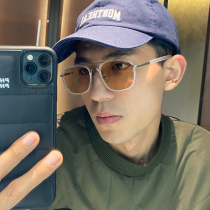 Polarized sunglasses Mens Korean version Tea Color Anti-UV SuYen Street Shot with a small number of degree sunglasses male and female tides