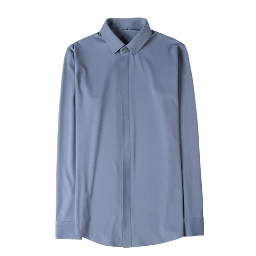 Рубашка, эластичный пиджак классического кроя для отдыха, изысканный стиль, облегающий крой