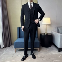 Черный [костюм+брюки+жилет]