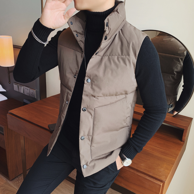 Marina men autumn duvet cotton wear vest trend personality horse jacket coat tide handsome men's clothes