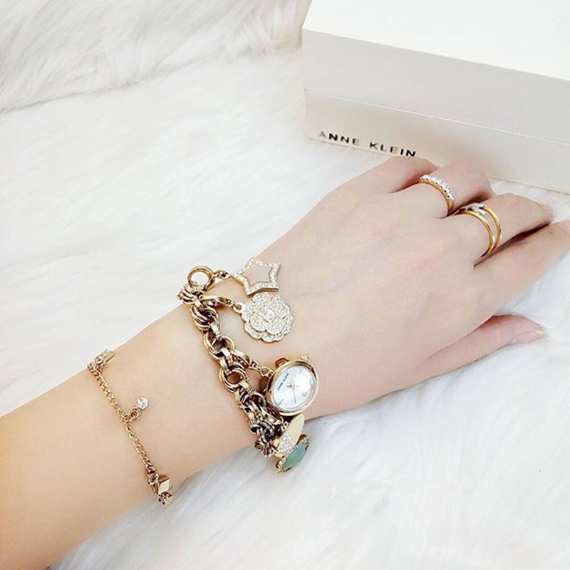 Anne Klein Schwaroch Crystal inlaid drill bracelet women's watch-Taobao in Anne Klein