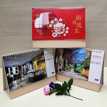 2022 company desk calendar Custom office desktop can be remembered Chinese style calendar Hong Kong Australia holiday calendar