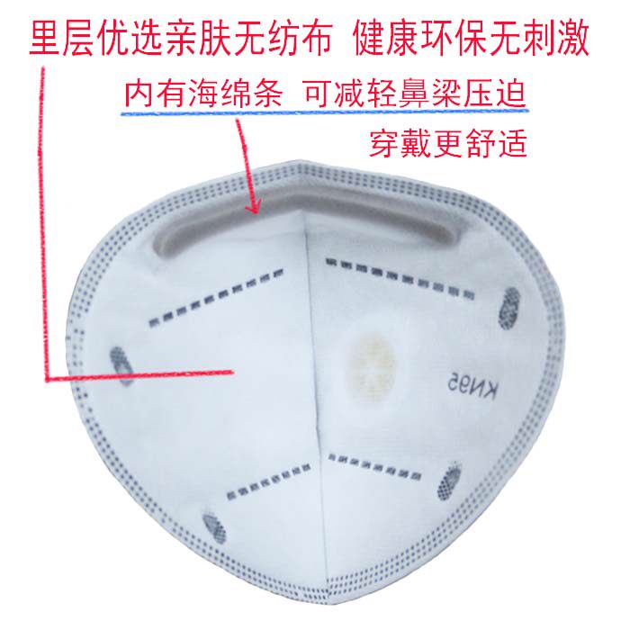Марлевая повязка от пыли kn95口罩带呼吸阀囗罩头戴式活性炭透气防尘防工业粉尘打磨防灰尘