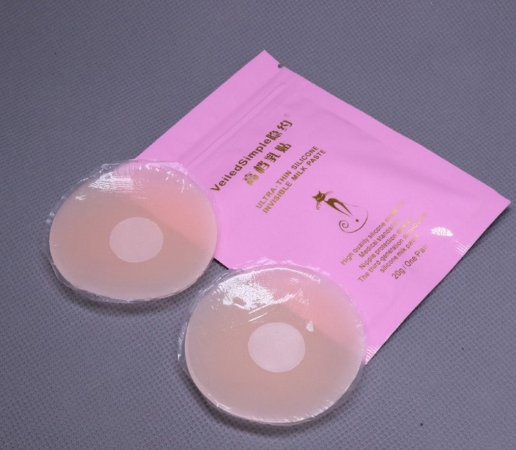 Ưu đãi đặc biệt Núm vú silicon vô hình mùa hè chống va chạm bơi lội spa váy cưới dày chống sương dán ngực cánh tiên