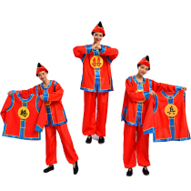 Performance Sedan chair clothes Drum clothes Gong drum clothes Dragon dance Lion dance Sedan chair waist drum clothing Sedan chair clothing Wedding clothing