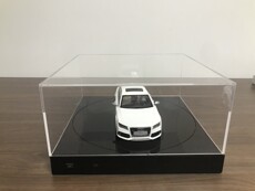 Акриловые / Perspex 1/18汽车模型黑色旋转台展示盒