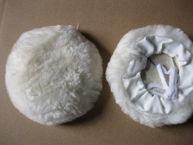 Lacing goat wool ball wool polished and waxed rope polished wheel rope with wool disc 7 inch wool sleeve