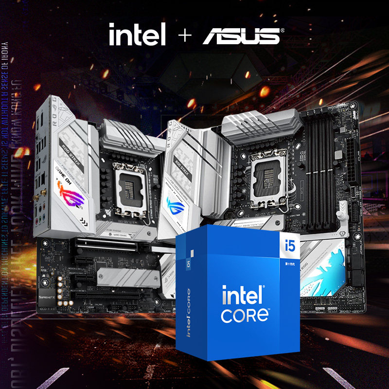 Intel I5 14400F 14490F with Asus H610M/B760M Motherboard Cpu Set I514600Kf