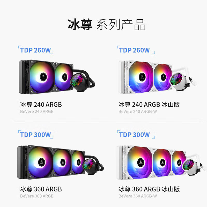 Colorful Ice King 240 360 Argb All-In-One Water-Cooled Cpu Cooler Multi-Platform Mounting Kit Iceberg Version