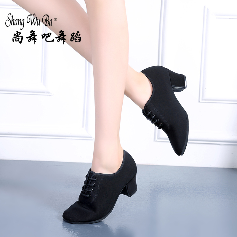 Professional Latin Dance Shoes Female Adult Soft-soled Dance Shoes with New Teachers in Four Seasons