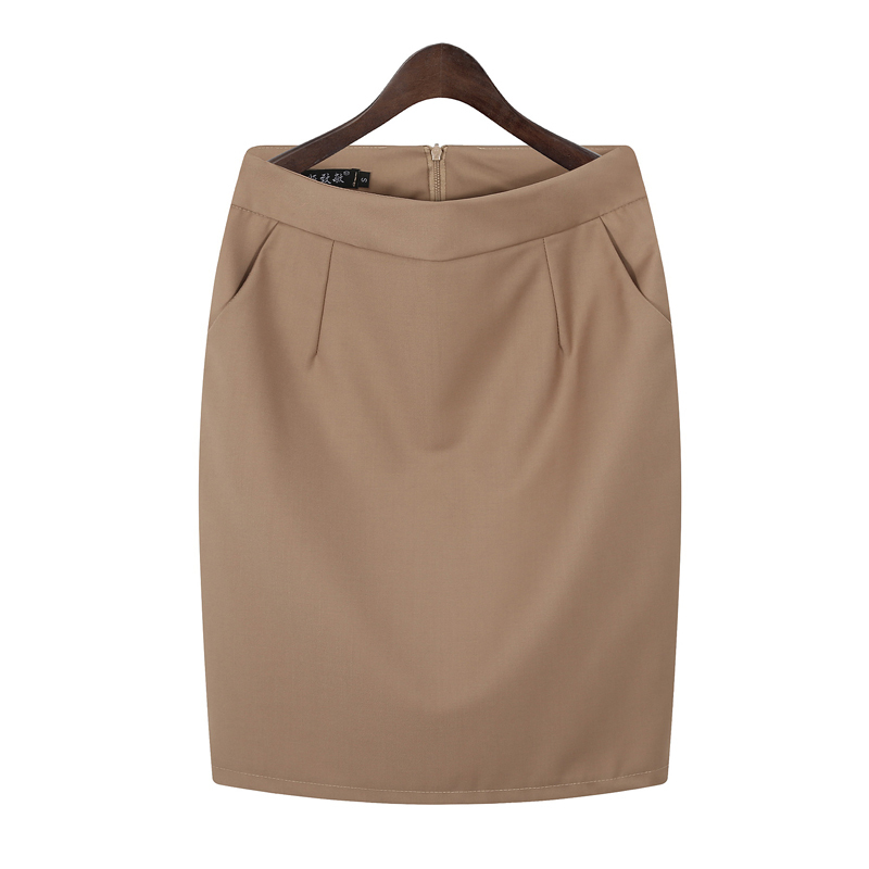 Spring and Summer Thin Professional High-Waisted Pencil Skirt Women's Formal Versatile Short Skirt Work Skirt Slimming Skirt