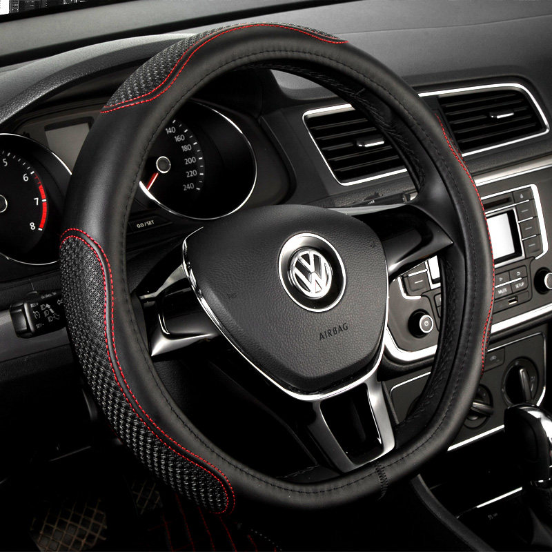 The real leather steering wheel set Audi A3 A4L A6L Q2L Q5L Q3 Q5Q7 general anti-slip coat for the fourth season