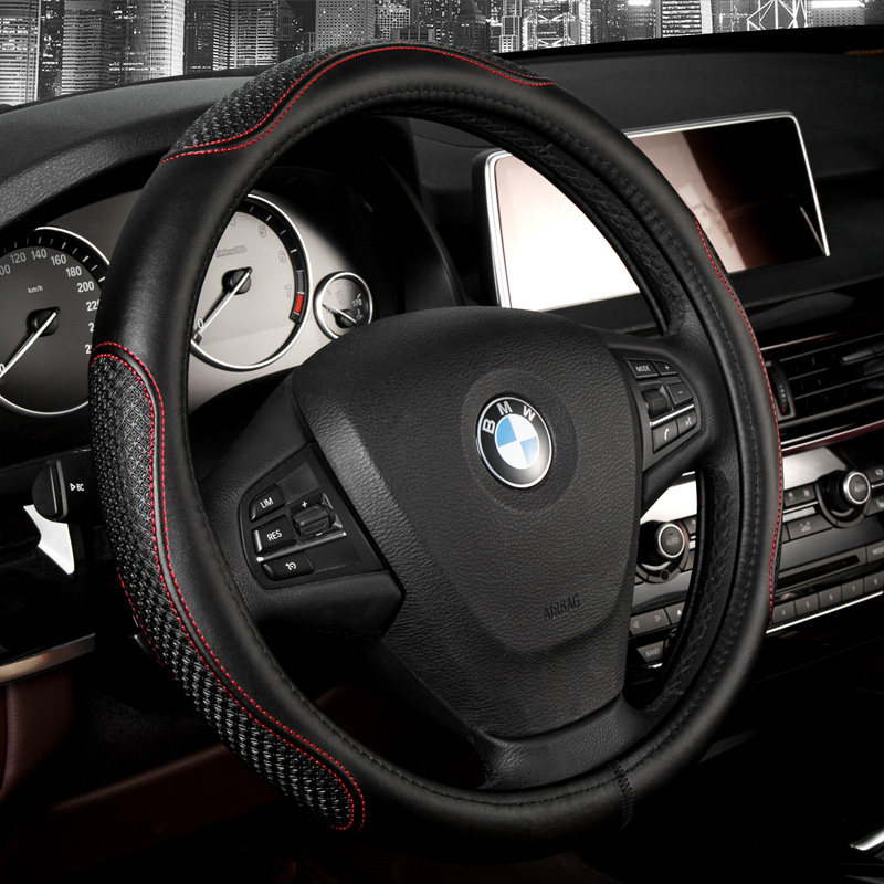 Car leather steering wheel handle cover BMW new 3 Series 5 Series 520li 525li 530li X1 X3 X5 7 Series