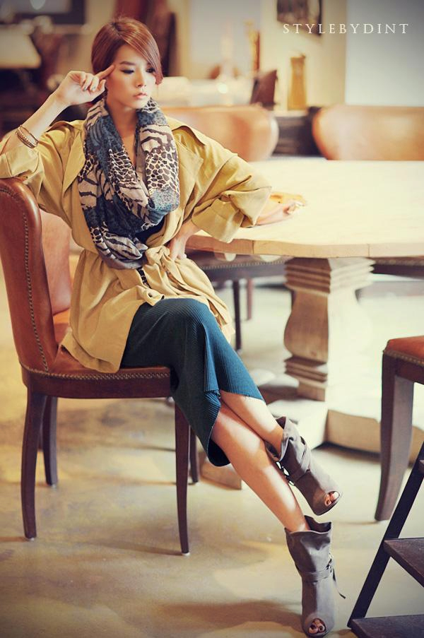 Korean women's new autumn and winter long-sleeved long knitted long skirt Slim base skirt NSYF1078