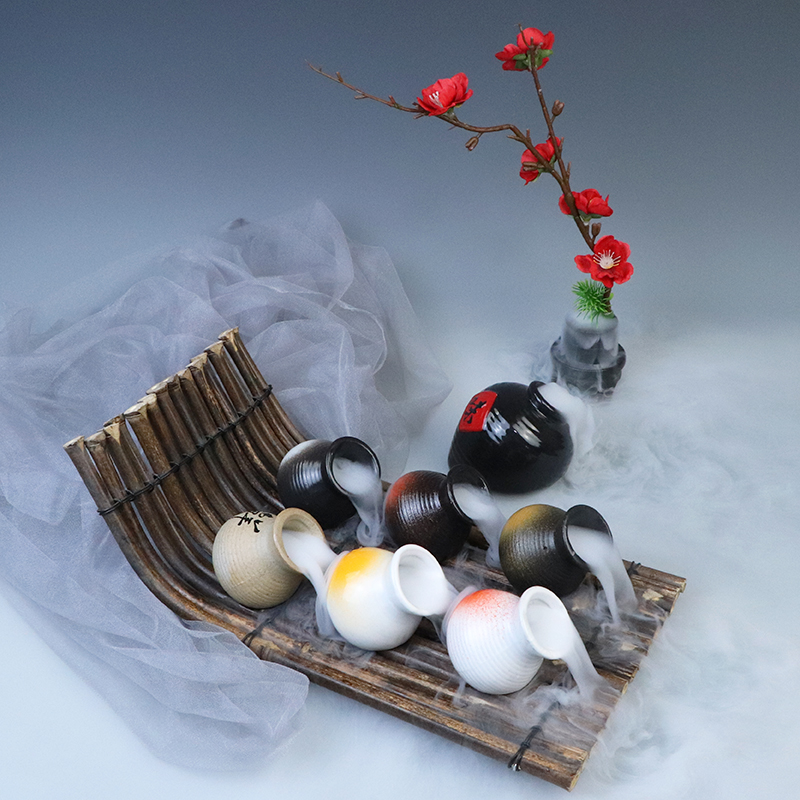 Sashimi pendulum plate decoration dry ice cup small pot cup bottle bottle daily material plate decoration decoration sushi creative plate small ornaments