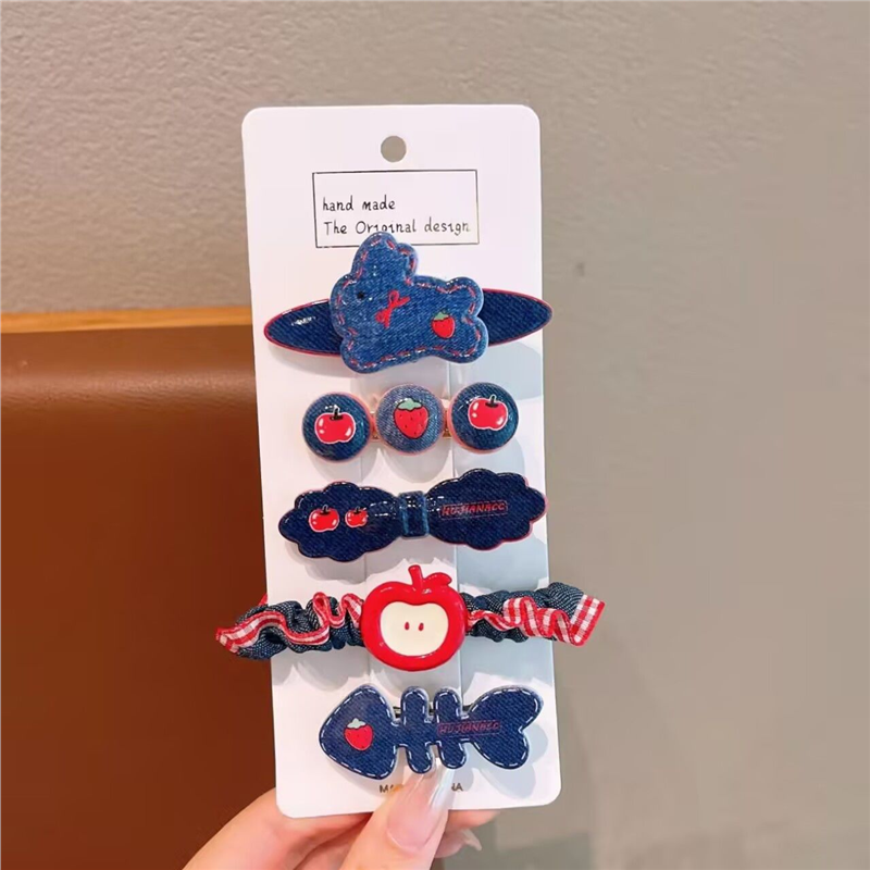 Cute Girl's Side Bangs Hair Clip, Sweet New Style Set of Hair Clips, Bangs Clip, Hair Tie, Hair Accessories