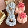 Autumn and Winter New Plush Doll Cat Paw Scrunchie Cartoon Versatile Girly Style Plush Sweet Hair Accessory Headwear