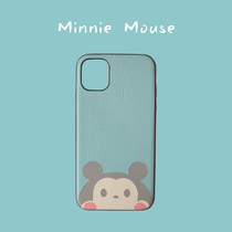 iphone112pro phone case cartoon maxs couple custom mouse Minnie 78plus handmade leather goods