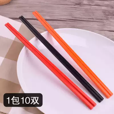 Melamine chopsticks restaurant plastic chopsticks fast food chopsticks 10 pairs restaurant dining room imitation porcelain tableware 8 inches 9 inches