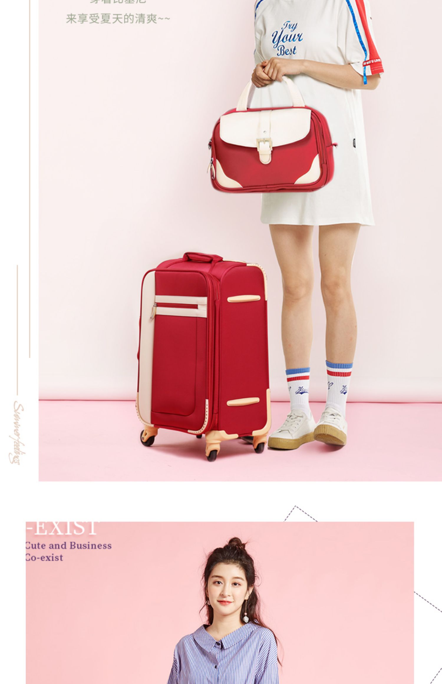 Hộp đựng đồ Oxford Hộp đựng hành lý nhỏ Nữ Trọng lượng nhẹ 20 inch Hộp vải không thấm nước 26 Hộp đựng trẻ em Hộp du lịch 24 - Va li vali kéo cho bé