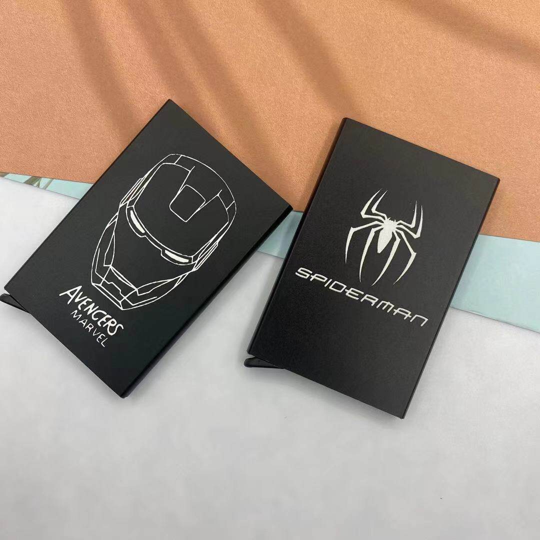 METAL AUTOMATIC POP-UP CARD BAG MALE LADY CARD CASE CARD THEFT SWIPE CLAMP ANTI-DEGAUSSING CREDIT CARD CONTAINING BOX