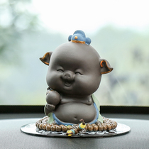 Cute Pig Eight-ring Small Sedan Car In-car Accessories Creative Car Pendulum car Car Decorations Paon Ping An