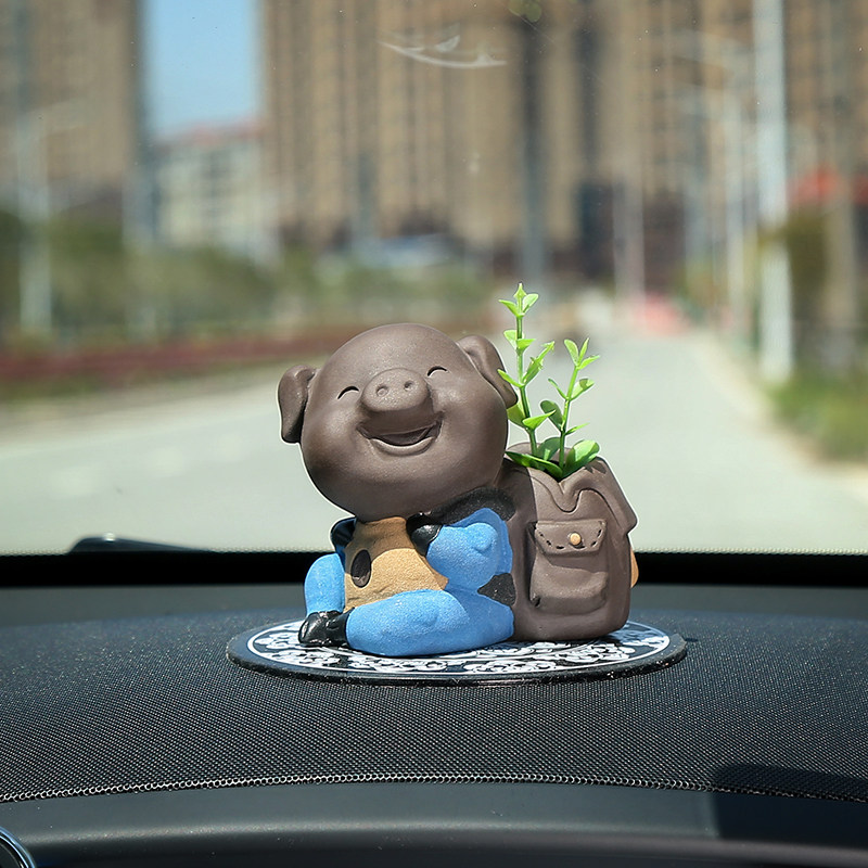 Cute Bajie piggy car decoration car interior accessories car accessories car interior decoration high-end creative