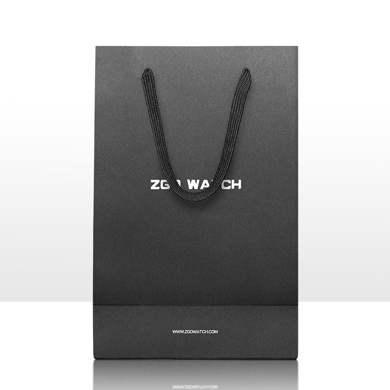 Zhenggang black paper gift bag single shot is not sold, please take it with your watch