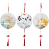 2023 Diamond Diamond Full Diamond Fortune Elk просто приносят кирпичный перекрестный дом и раунд мастера