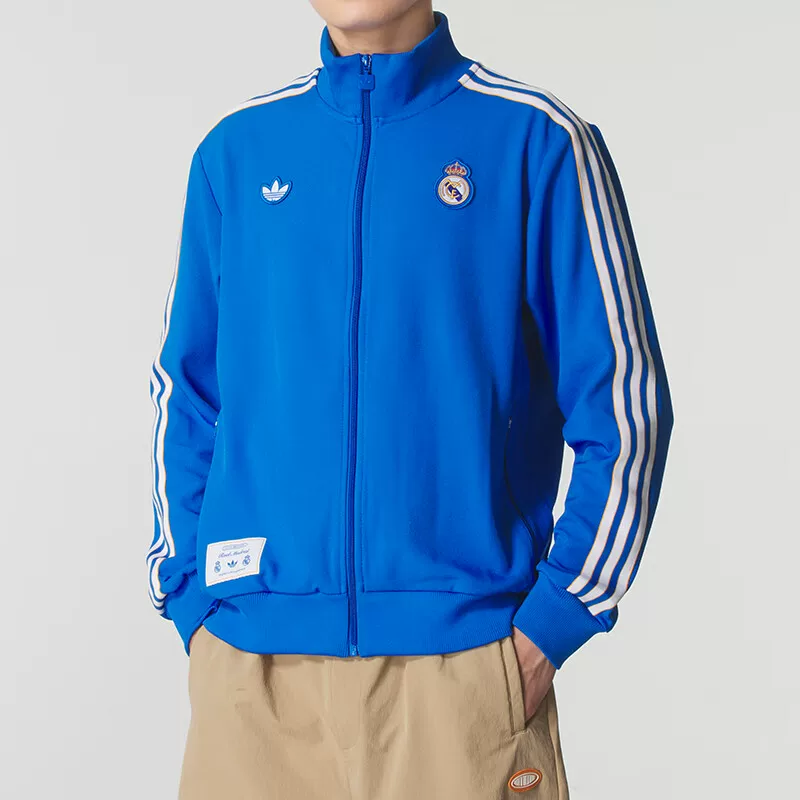Adidas, men's football knitted sports autumn jacket