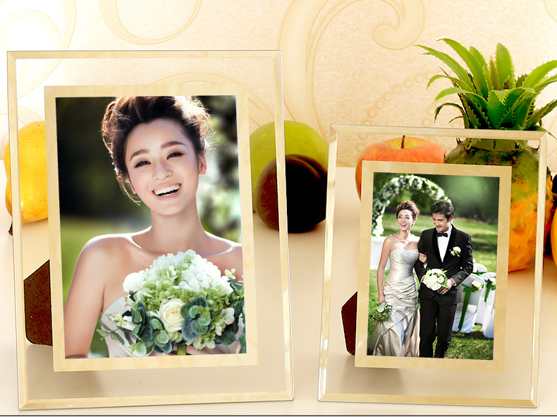 Khung ảnh pha lê sáng tạo 7 inch bảy 5 6 8 10 Khung ảnh A4 đơn giản trẻ em giá vẽ chứng chỉ khung kính - Kính kính trẻ em