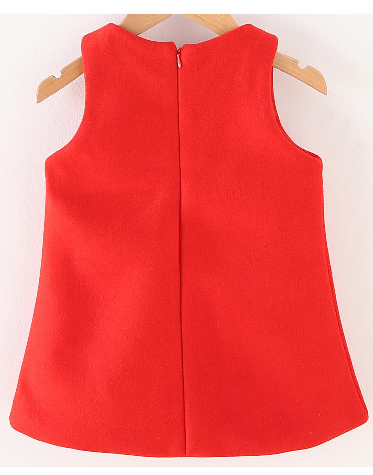 Váy bé gái mùa thu đông mới Váy vest bé gái Váy len 1-5 tuổi Áo vest bé gái đồ trẻ em