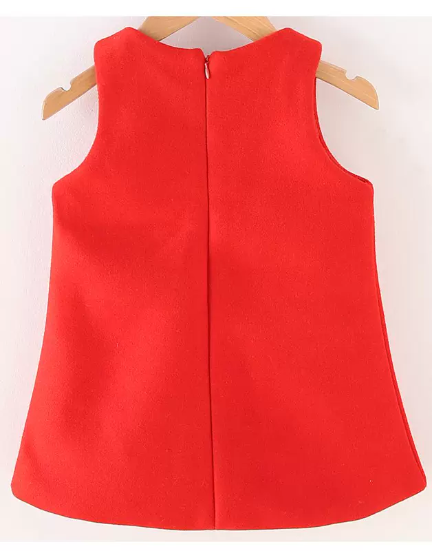 Váy bé gái mùa thu đông mới Váy vest bé gái Váy len 1-5 tuổi Áo vest bé gái
