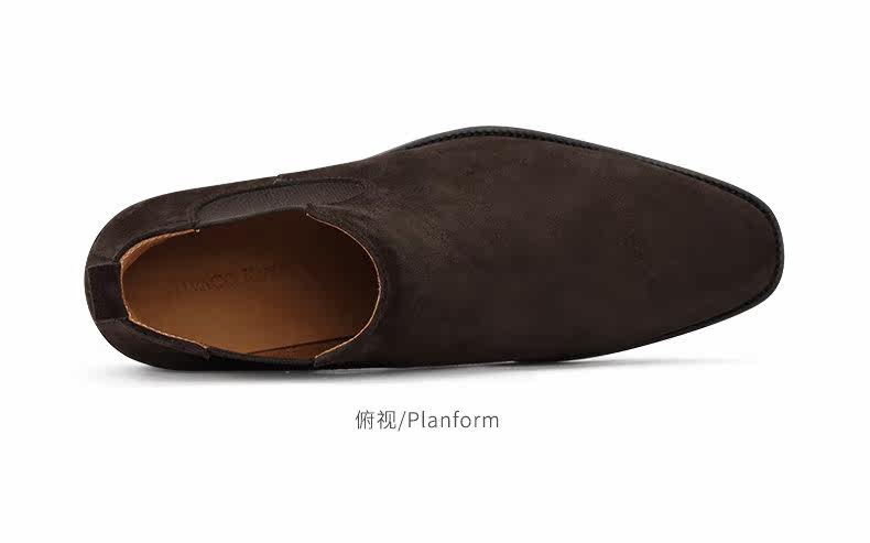 Челси сапоги chelsea切尔西靴男靴子boots马丁短靴英伦反绒冬季真皮靴高帮男鞋