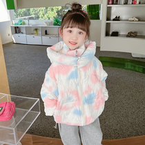 Childrens down jacket baby girls cotton coat winter style Korean version winter liner padded jacket childrens girls coat girls foreign style
