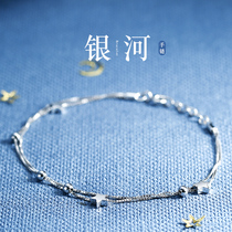 JG star bracelet ins niche design 925 sterling silver simple double-layer student forest department New Year gift super fairy quality