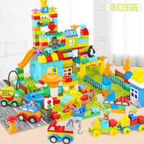 Compatible matching building blocks Boys 3-6 years old childrens toys assemble large particles 10 girls 1-2 Puzzle force 8