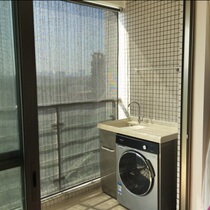  1 8m cool sun mulberry multi-function balcony curtain Balcony rainproof sunshade high-end balcony curtain windproof and dustproof curtain