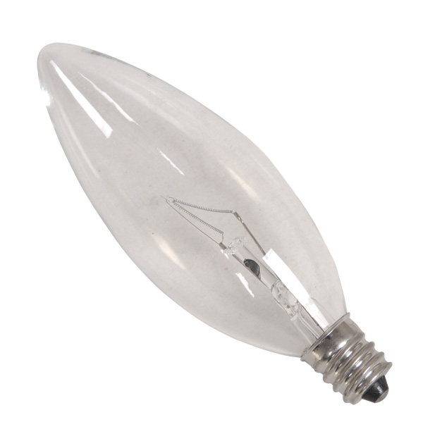 C32E12 120V 220V 25W 40W Household chandelier Transparent incandescent light source