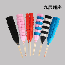 Peking Opera Opera Supplies Feather seat Wu Sheng Purple Crown Wutan Mukui Yingling Playful Silk Feather leg Leg Feathers