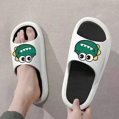 Slippers for men to wear outside in summer Internet celebrity ins home indoor bath non-slip cute thick-soled sandals for female couples outdoor