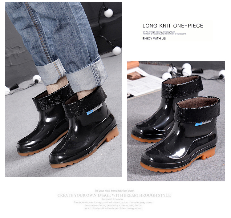 Chaussures - bottes caoutchouc homme pour hiver - semelle tendon - Ref 958980 Image 27