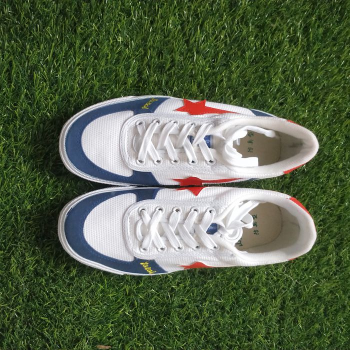 Sơn đông Lutai giày vải gân dưới đàn ông và phụ nữ breathable sneakers cao su giày đào tạo chạy giày thể thao khử mùi giày mua giày sneaker