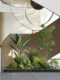 Roman's Mother's Artificial Green Plant Landscape Features Lily Bamboo and Bird of Paradise, Decorative Plants for Restaurant Decoration, Floor-Standing Display