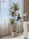Roman's Mother's Artificial Green Plant Potted Velvet Fake Plant Indoor Living Room Floor-Standing Large Bonsai Decoration