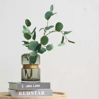 Roman mother French round leaf Yugali simulation leaf green plant home soft decoration flower arrangement model room decoration