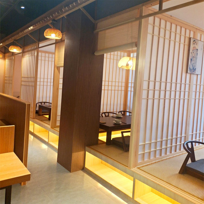 Large Down and Room Day-style plaid sliding door partition plaid door tatami door wardrobe solid wood mobile door custom