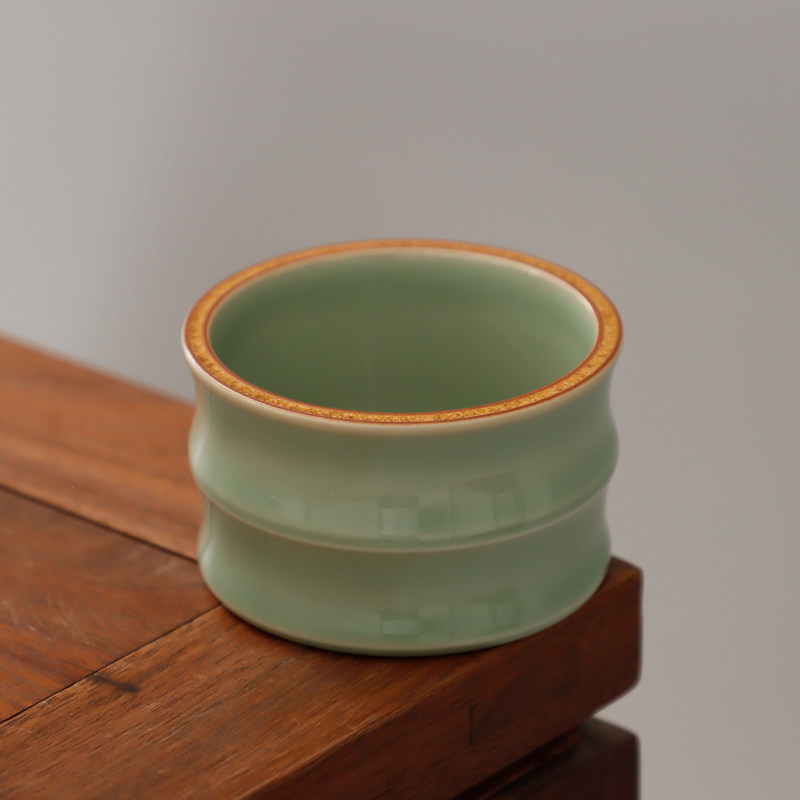 Original ore northern fragrant mortar high temperature original ore celadon tea cup